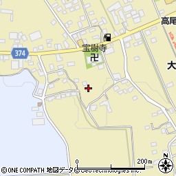 鹿児島県出水市高尾野町大久保871周辺の地図