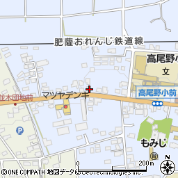 鹿児島県出水市高尾野町柴引1585周辺の地図