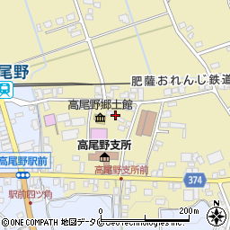 鹿児島県出水市高尾野町大久保155周辺の地図