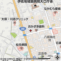 鹿児島県伊佐市大口上町36周辺の地図