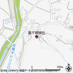 高千穂神社周辺の地図