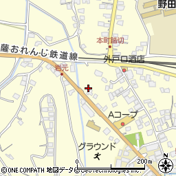 鹿児島県出水市野田町下名5296周辺の地図