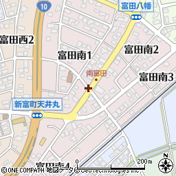 宮崎県新富町（児湯郡）富田南周辺の地図