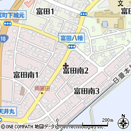 有限会社富田新聞販売所周辺の地図