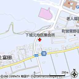 下城元地区集会所周辺の地図