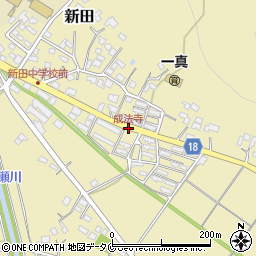 成法寺周辺の地図