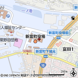 新富町役場周辺の地図