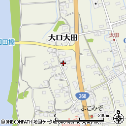 鹿児島県伊佐市大口大田323周辺の地図