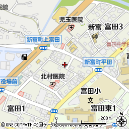 宮崎県児湯郡新富町富田周辺の地図