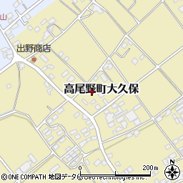 鹿児島県出水市高尾野町大久保1589周辺の地図