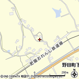 鹿児島県出水市野田町下名3582周辺の地図