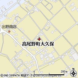 鹿児島県出水市高尾野町大久保1576周辺の地図