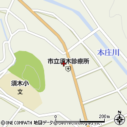 須木郵便局周辺の地図