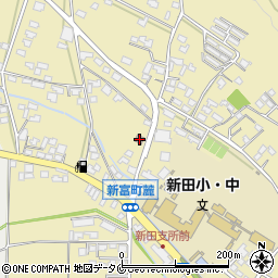新田郵便局周辺の地図