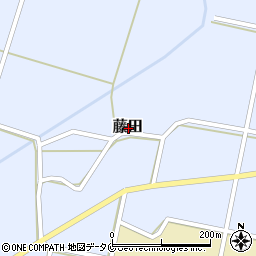 宮崎県西都市藤田周辺の地図