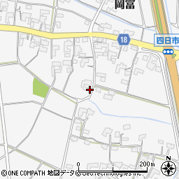 宮崎県西都市岡富528-1周辺の地図