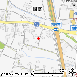 宮崎県西都市岡富612-2周辺の地図