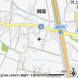 宮崎県西都市岡富596周辺の地図