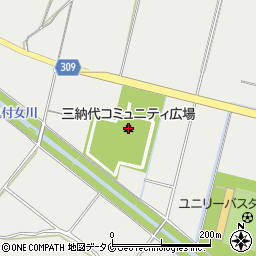 三納代コミュニティ広場周辺の地図