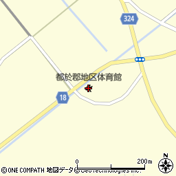 西都市都於郡地区体育館周辺の地図