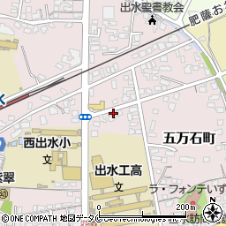 鹿児島県出水市五万石町345周辺の地図