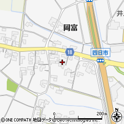 宮崎県西都市岡富593周辺の地図