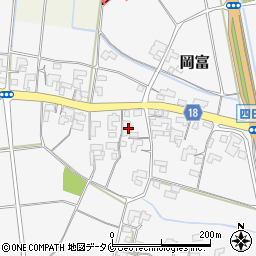 宮崎県西都市岡富532周辺の地図