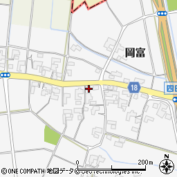 宮崎県西都市岡富536周辺の地図
