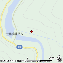 古賀根橋ダム周辺の地図