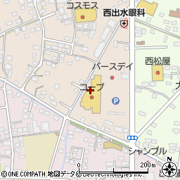 コープ出水店周辺の地図