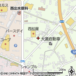 鹿児島県出水市中央町1547周辺の地図