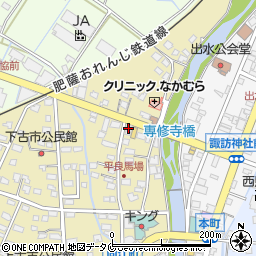 南日本新聞出水販売所周辺の地図