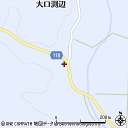 鹿児島県伊佐市大口渕辺173周辺の地図