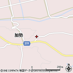 宮崎県西都市加勢2170周辺の地図