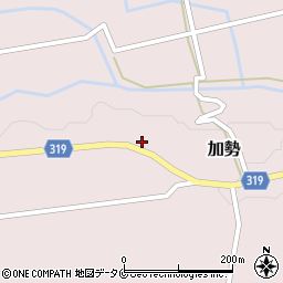 宮崎県西都市加勢1250周辺の地図