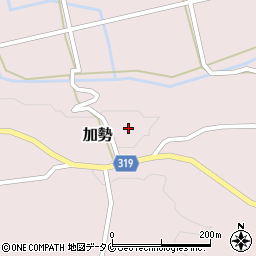 宮崎県西都市加勢2185周辺の地図