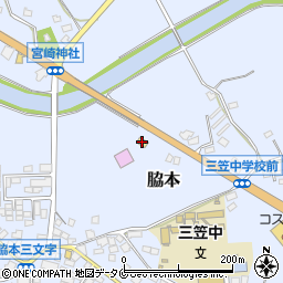ファミリーマート阿久根脇本店周辺の地図