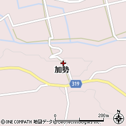 宮崎県西都市加勢2212周辺の地図