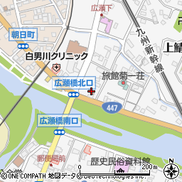 廣瀬公民館周辺の地図