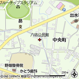八坊公民館周辺の地図