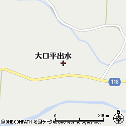 鹿児島県伊佐市大口平出水1334-1周辺の地図