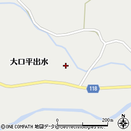 鹿児島県伊佐市大口平出水1330周辺の地図