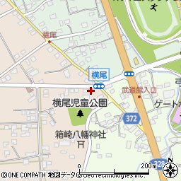 横尾公民館周辺の地図