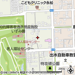 鹿児島県出水市平和町65周辺の地図