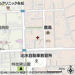 鹿児島県出水市知識町335周辺の地図