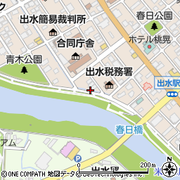 鹿児島県出水市昭和町21周辺の地図