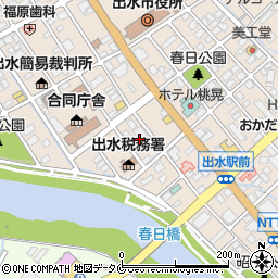 鹿児島県出水市昭和町16周辺の地図