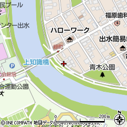 鹿児島県出水市緑町35周辺の地図