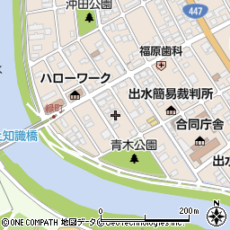 鹿児島県出水市緑町33周辺の地図