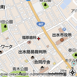 鹿児島県出水市緑町18-22周辺の地図